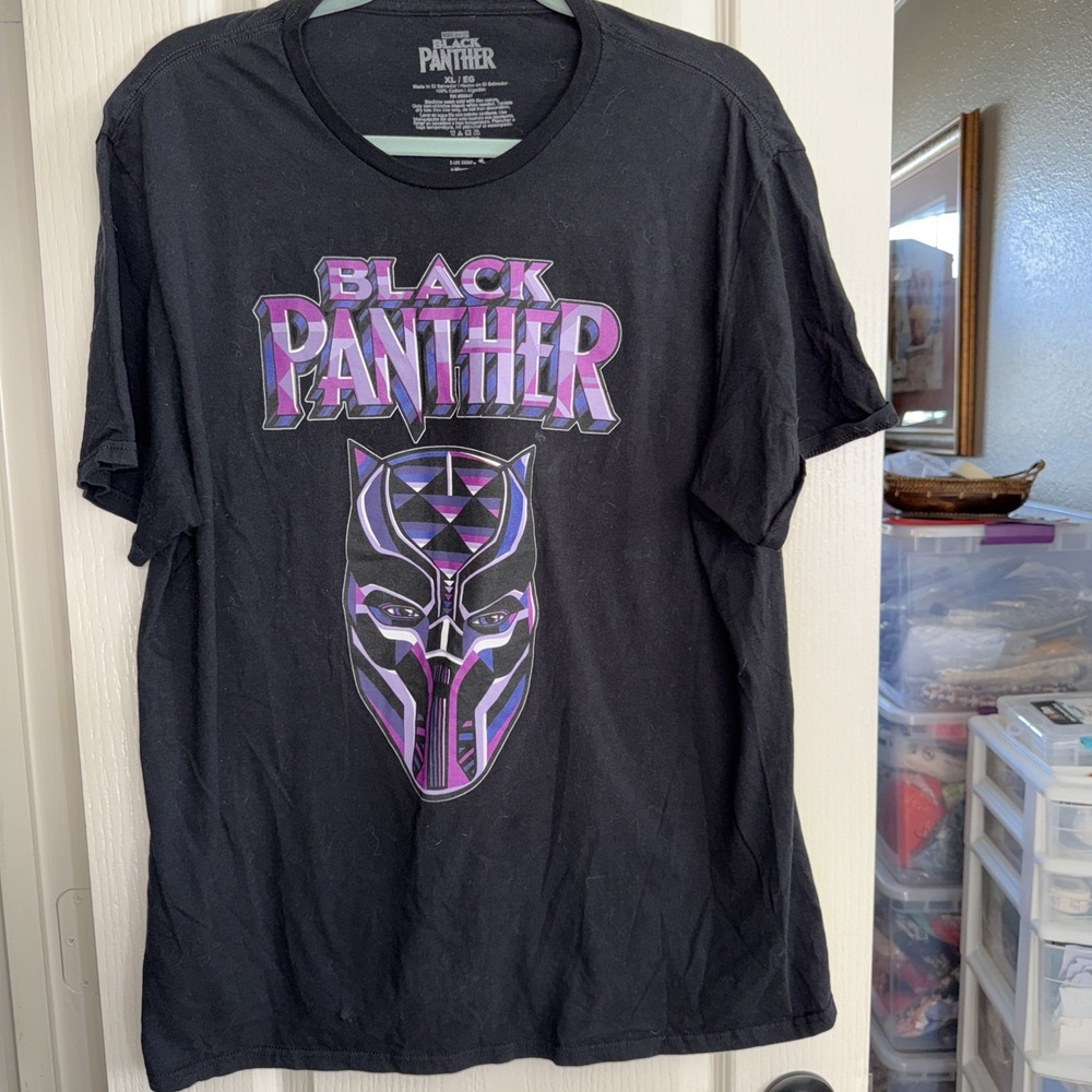 Marvel's BLACK‎ PANTHER   Graphic T-Shirt Men's  Size XL  Marvel Studios 4938